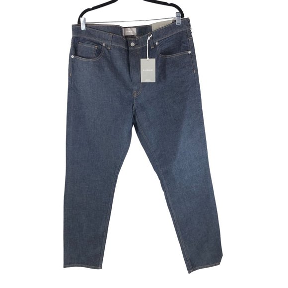 Everlane Mens Jeans The Slim Fit Stretch Indigo Rinse Blue 40x34